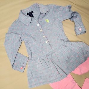 U.S. Polo Assn Girls Peplum Top